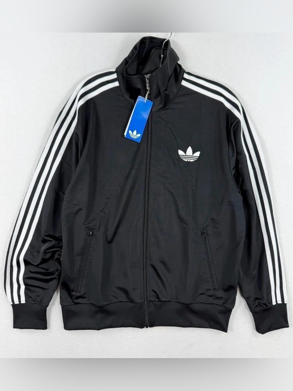 adidas Originals Womens Firebird Classic Track Jacket Loose Black JC8251 Sz S